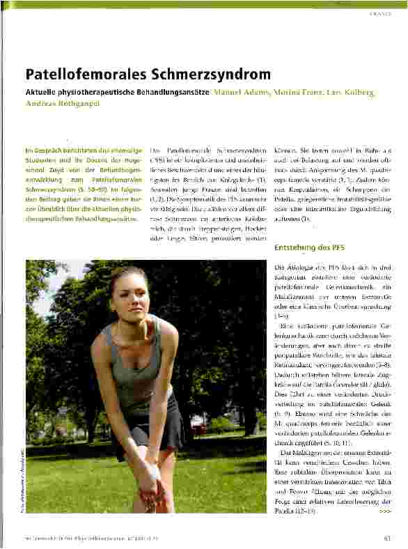Vorschauseite 1: Patellofemorales Schmerzsyndrom