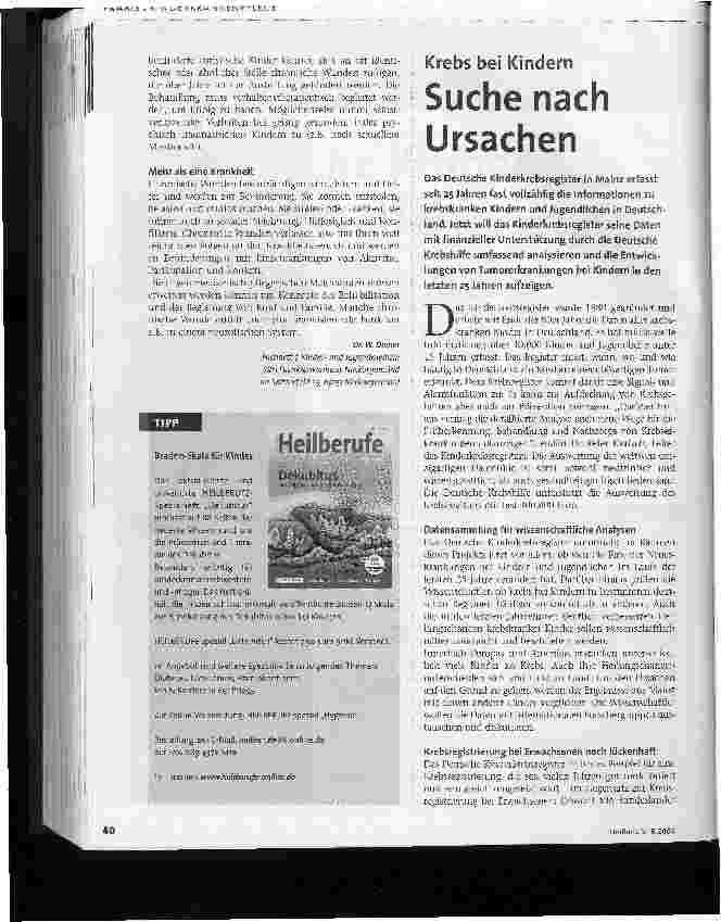 Vorschauseite 3: Chronische Wunden im Kindesalter