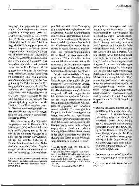 Vorschauseite 2: Zur Zukunft der flächendeckenden Versorgung in Deutschland: eine theoretische Betrachtung