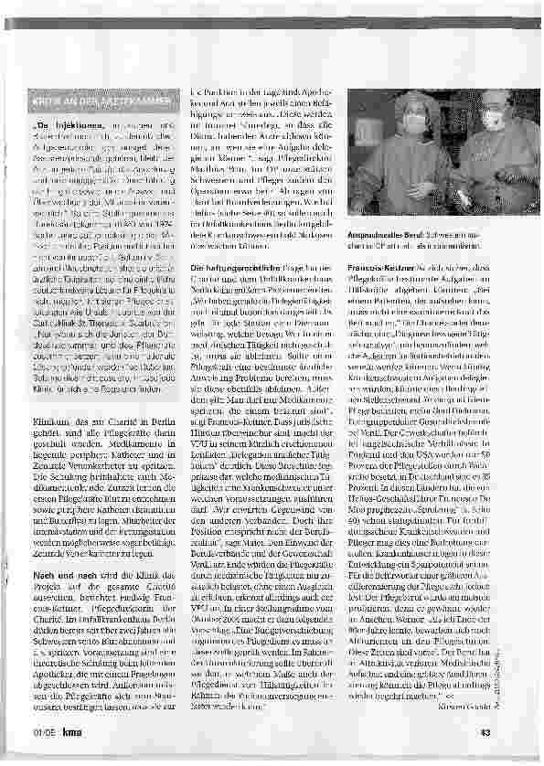 Vorschauseite 3: TÄTIGKEITSPROFIL PFLEGE - DIE BASIS BEWEGT SICH