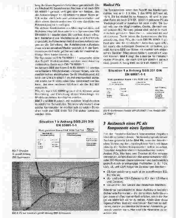Vorschauseite 2: Der PC - (K)ein MedizinproduktFormalrechtliche und sicherheitstechnische Kriterien der Kombination PC und Medizinprodukt nach dem MPG - Teil 2