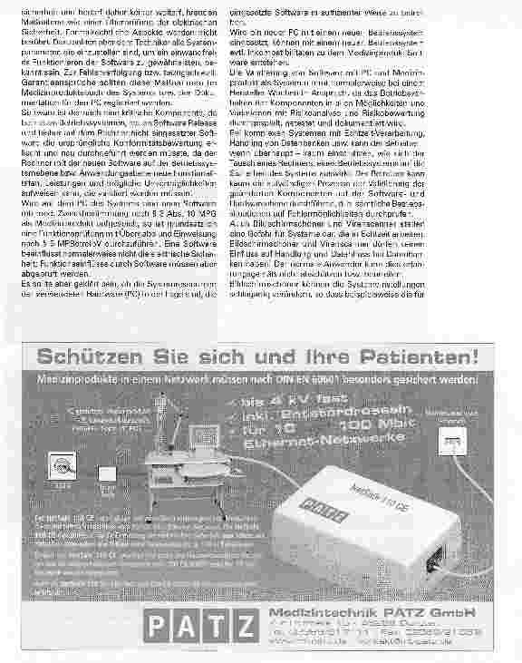 Vorschauseite 5: Der PC - (K)ein MedizinproduktFormalrechtliche und sicherheitstechnische Kriterien der Kombination PC und Medizinprodukt nach dem MPG - Teil 2