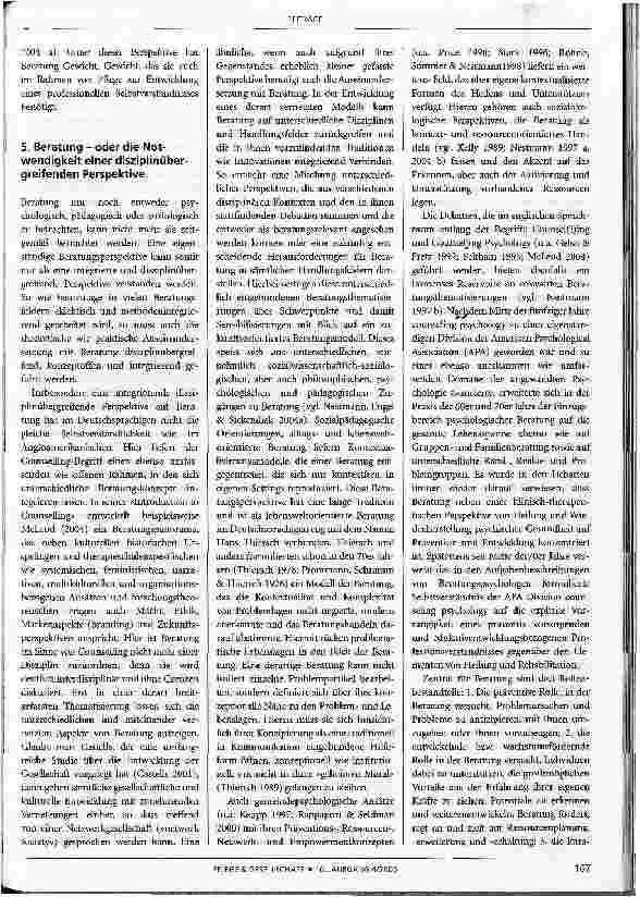 Vorschauseite 5: Beratung - ein eigenständiges Handlungsfeld mit neuen Herausforderungen