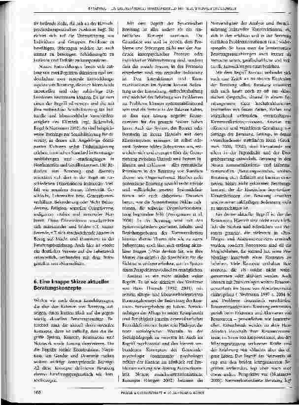 Vorschauseite 6: Beratung - ein eigenständiges Handlungsfeld mit neuen Herausforderungen