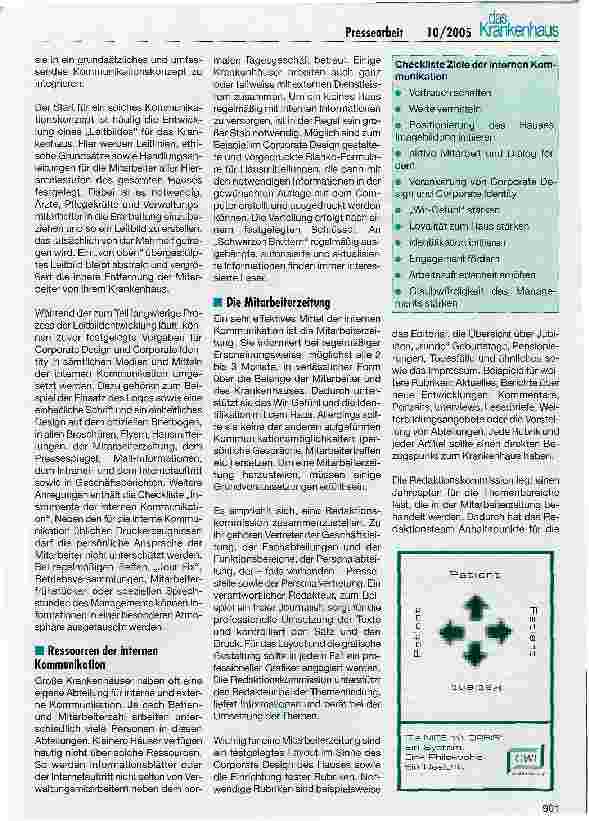 Vorschauseite 2: Pressearbeit und PR im Krankenhaus (III)
