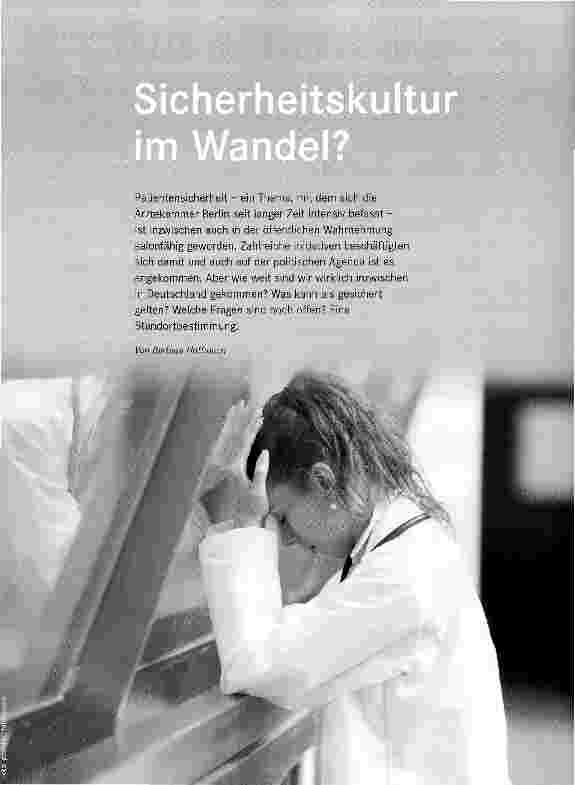 Vorschauseite 1: Sicherheitskultur im Wandel?