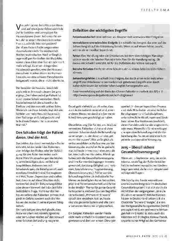 Vorschauseite 2: Sicherheitskultur im Wandel?
