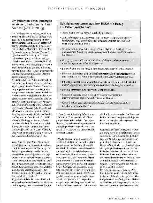 Vorschauseite 6: Sicherheitskultur im Wandel?