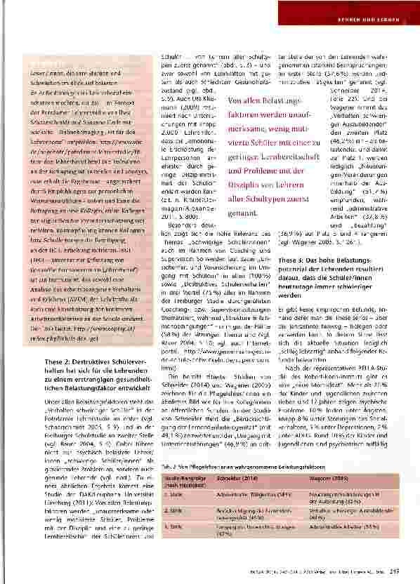 Vorschauseite 3: Schwierige Schüler/innen und ihre Lehrer/innenTeil 1: Empirische Befunde und Empfehlungenfür die pädagogische Praxis