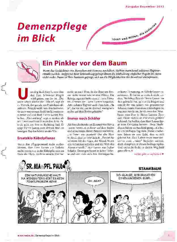 Vorschauseite 1: Ein Pinkler vor dem Baum