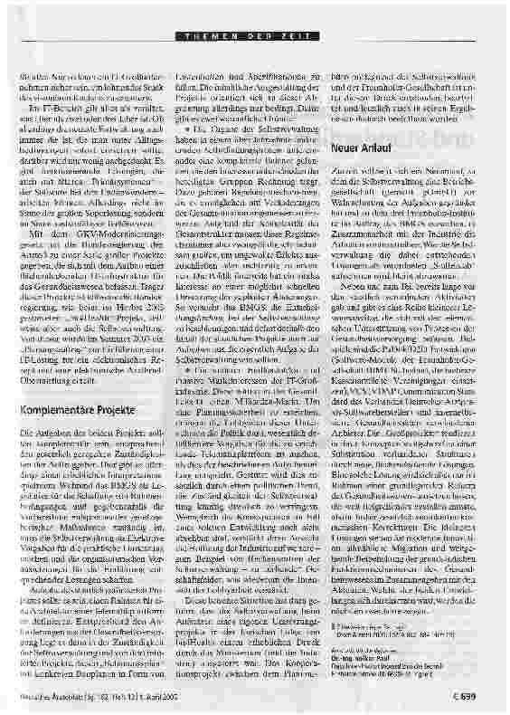 Vorschauseite 2: Große Lösung oder moderate InnovationEin Beitrag zur Diskussion um den Telematikeinsatz im Gesundheitswesen