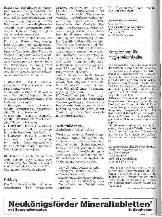 Vorschauseite 5: Modulares Weiterbildungskonzept Umweltschutz im Krankenhaus - unter Berücksichtigung der Ökologie, 2. Teil. -
