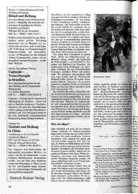 Vorschauseite 5: Was ist krank? Wohlbefinden und Mißbefinden im interkulturellen Vergleich