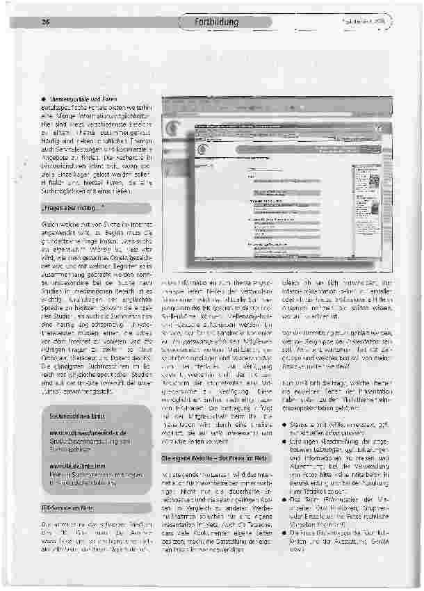 Vorschauseite 2: Physiotherapeuten auf der Datenautobahn
