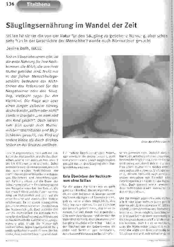 Vorschauseite 1: Säuglingsernährung im Wandel der Zeit