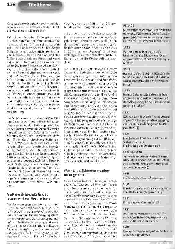 Vorschauseite 3: Säuglingsernährung im Wandel der Zeit