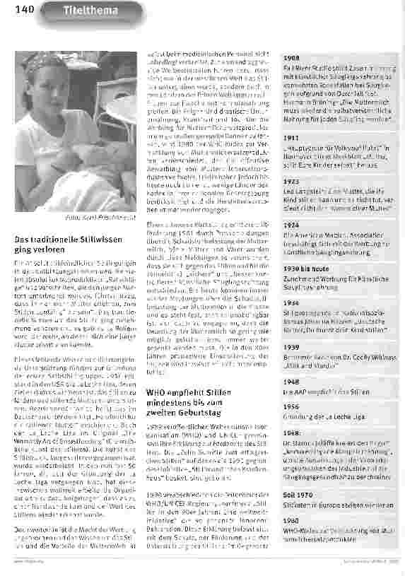 Vorschauseite 5: Säuglingsernährung im Wandel der Zeit