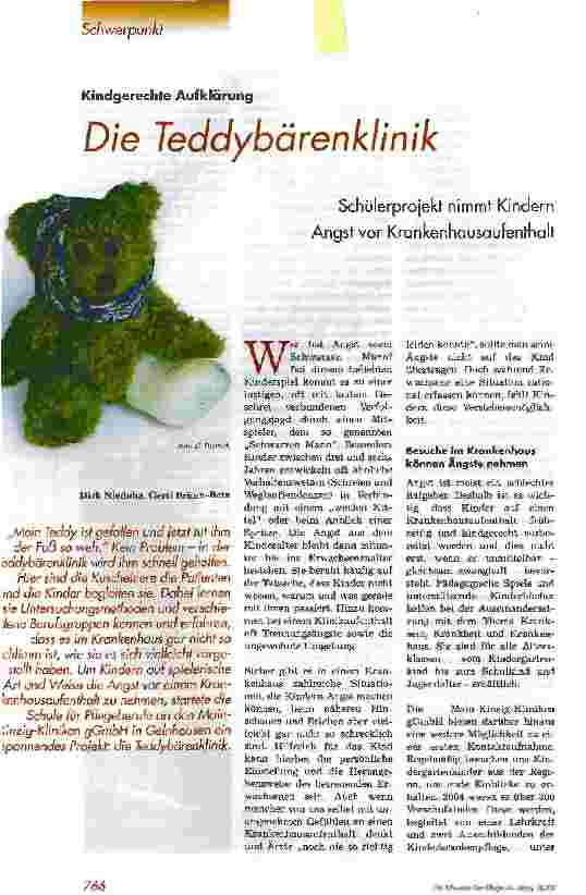 Vorschauseite 1: Die Teddybärenklinik