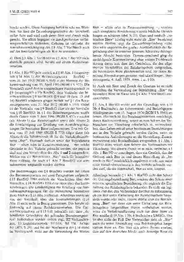 Vorschauseite 4: Herstellen und Inverkehrbringen von Bier