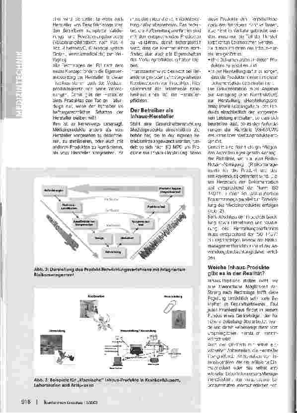 Vorschauseite 3: Sicherheit ist keine EinbahnstraßeVerantwortung für Medizinprodukte tragen Hersteller und Betreiber