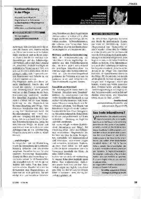 Vorschauseite 2: Leben mit Blasenschwäche