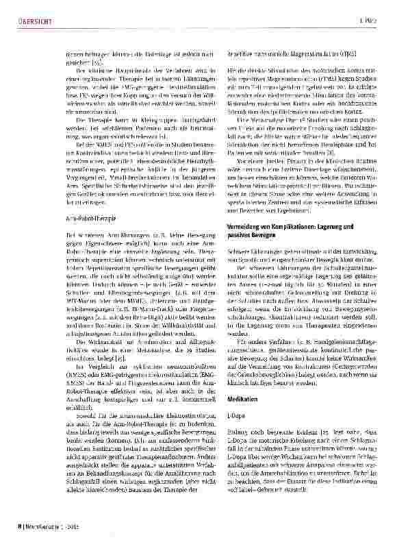 Vorschauseite 6: Neurorehabilitation der Armfunktion