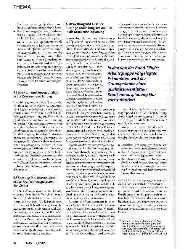 Vorschauseite 6: Qualität in der Krankenhausplanung?!