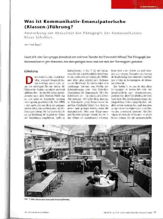 Vorschauseite 1: Was ist Kommunikativ Emanzipatorische (Klassen-) Führung?