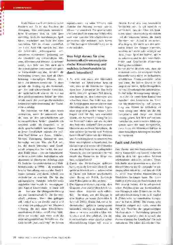 Vorschauseite 4: Was ist Kommunikativ Emanzipatorische (Klassen-) Führung?