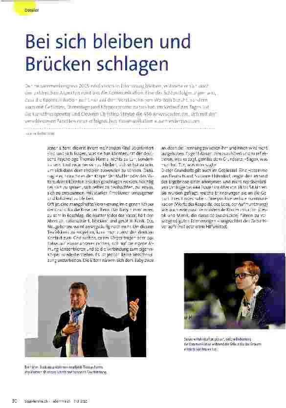 Vorschauseite 1: Bei sich bleiben und Brücken schlagen