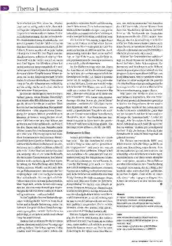 Vorschauseite 5: Kommentar zur berufspolitischen Lage Teil 1 Historische Versäumnisse