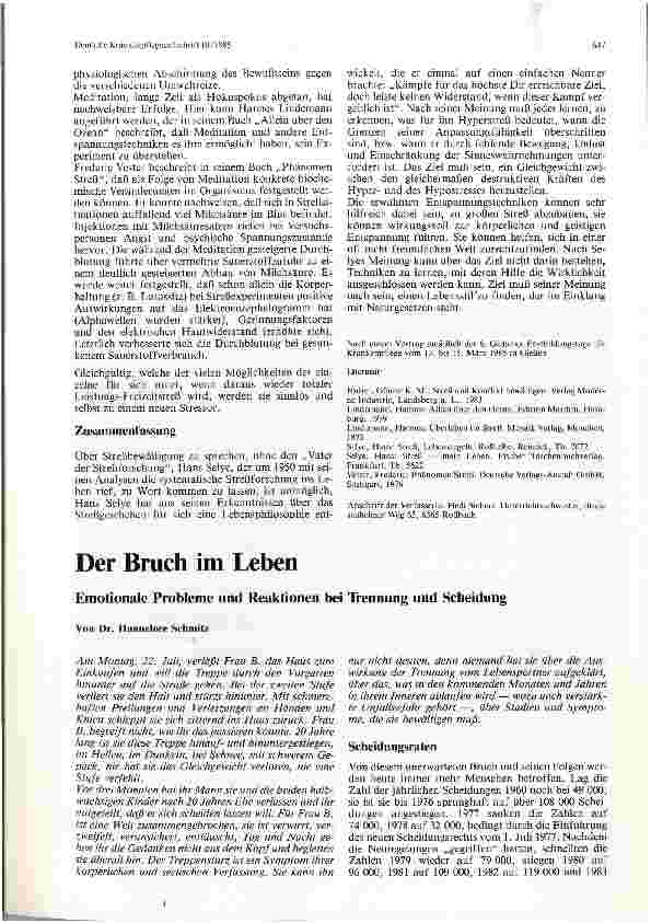 Vorschauseite 1: Der Bruch im Leben
