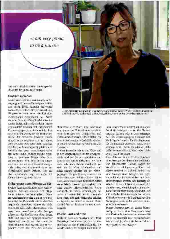 Vorschauseite 2: Glücksmomente in der Pflege