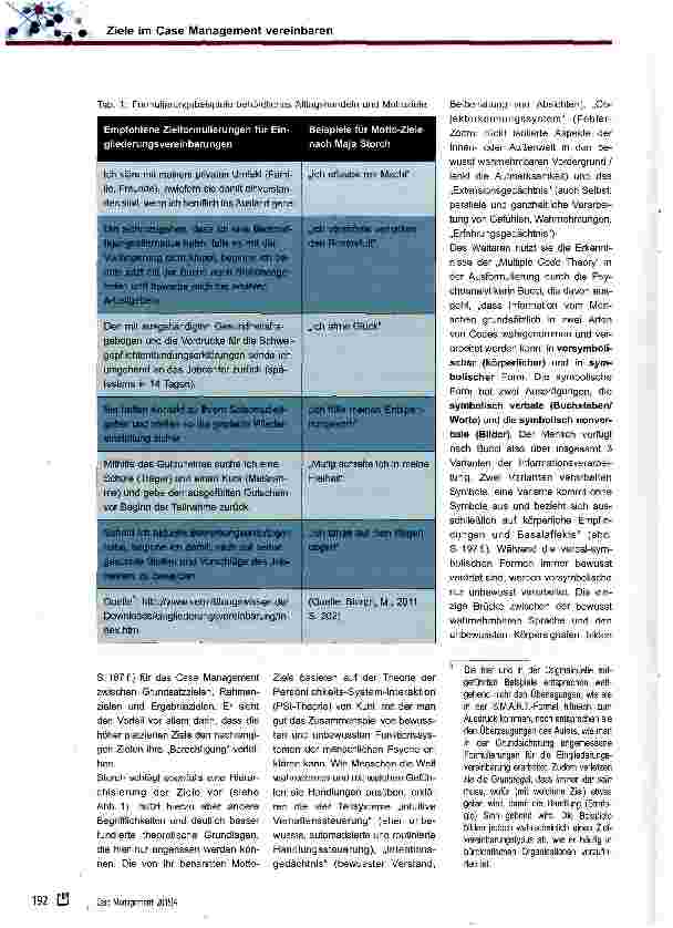 Vorschauseite 4: Ziele im Case Management vereinbaren - alles nur S. M. A. R. T. ?