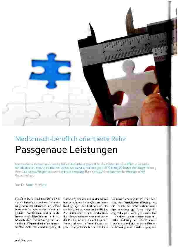 Vorschauseite 1: Passgenaue Leistungen