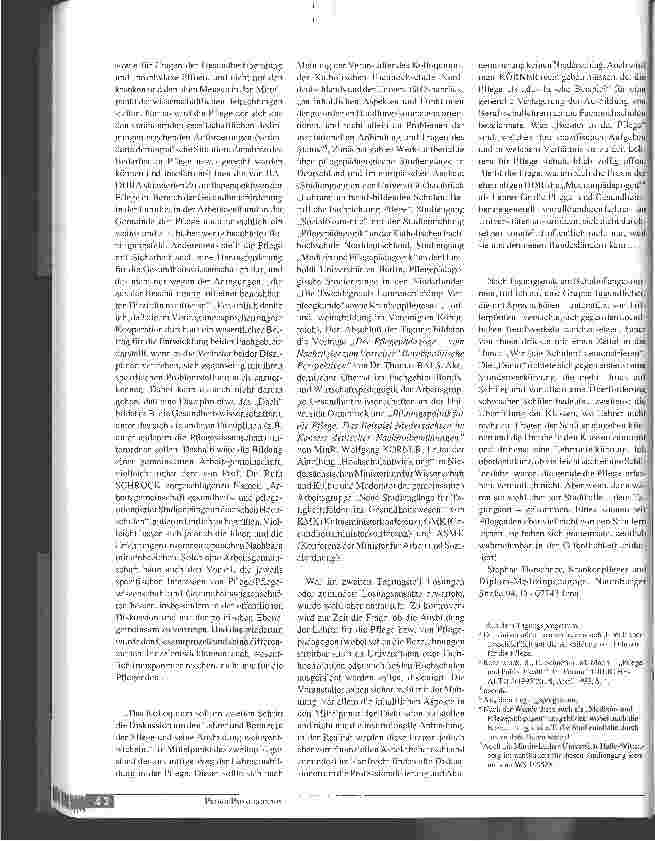 Vorschauseite 2: Kreativität und Phantasie bündeln und gemeinsam in eine Richtung gehen .. Nachgedanken zum Europäischen wissenschaftlichen Kolloquium Bildung und Pflege am 20. und 21. März 1995 i…
