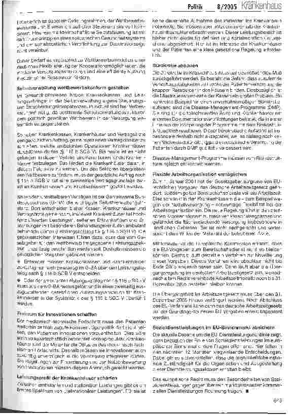 Vorschauseite 2: DKG-Positionen zum kurzfristigengesundheitspolitischen Handlungsbedarf bei vorgezogenen Bundestagswahlen