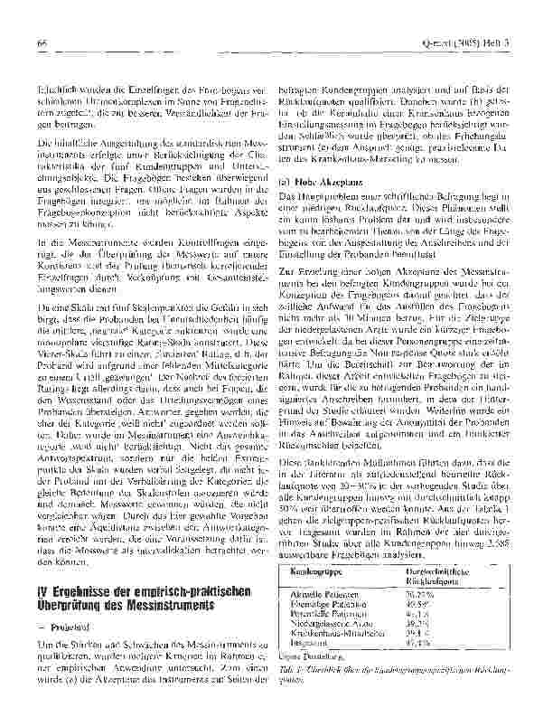 Vorschauseite 3: Entwicklung eines analytischen Rahmenmodells des Krankenhaus-Marketing: Probelauf und Validierung