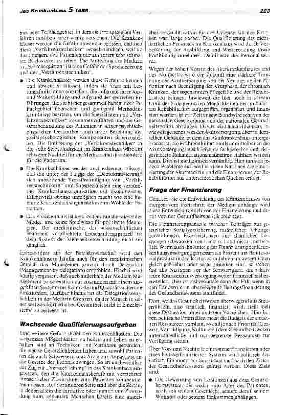 Vorschauseite 3: Entwicklung zum Krankenhaus der Zukunft