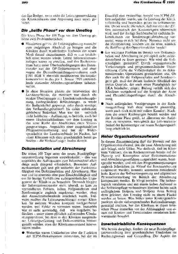 Vorschauseite 4: Von der Pflicht zur Kür Der Umstieg des Uniklinikums Göttingen auf das neue Pflegesatzrecht