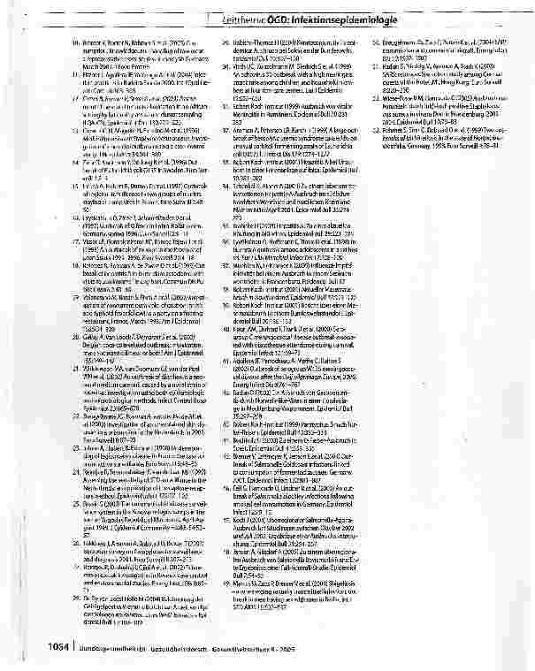 Vorschauseite 6: Infektionsepidemiologische Ausbildungsund Trainingsprogramme