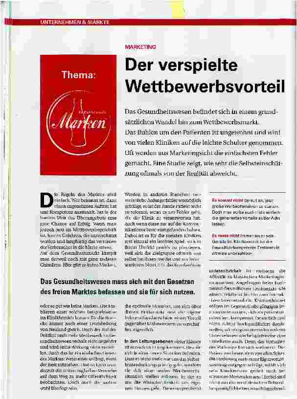 Vorschauseite 1: Der verspielte Wettbewerbsvorteil