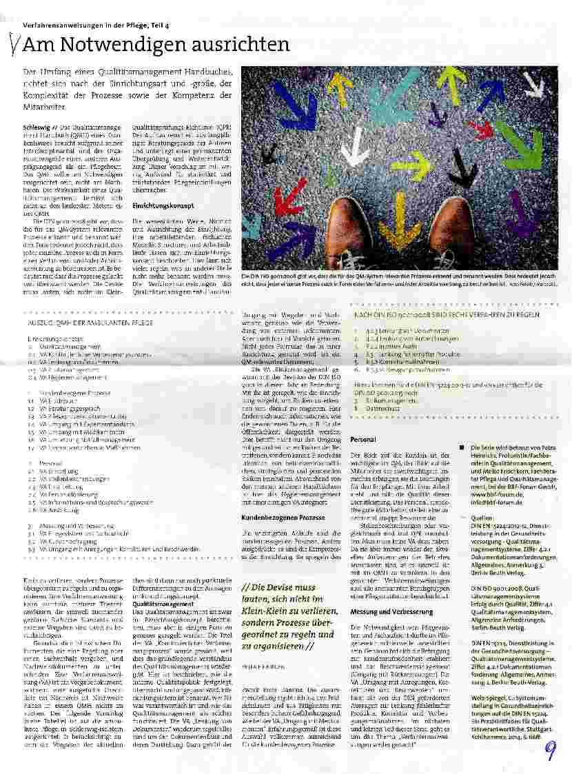 Vorschauseite 1: Verfahrensanweisungen in der Pflege, Teil 4 Am Notwendigen ausrichten