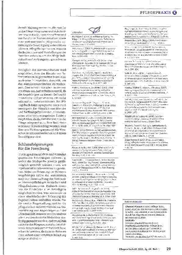 Vorschauseite 6: Angehörige von Intensivpatienten durchleben zahlreiche Gefühle, die negative Auswirkungen haben können. Hier ist pflegerische Unterstützung hilfreich. Krisensituationenmit Interve…