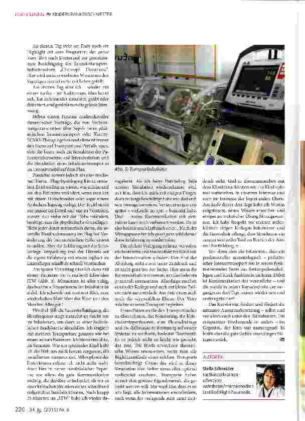 Vorschauseite 4: Transportmanagement neonatologisch -pädiatrischer Transporte
