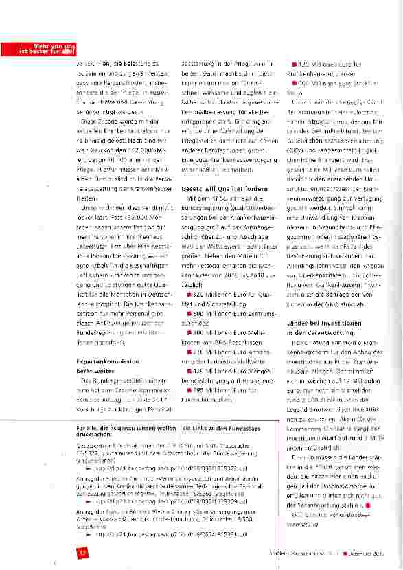 Vorschauseite 2: Bundestag beschließt Krankenhausstrukturgesetz (KHSG)