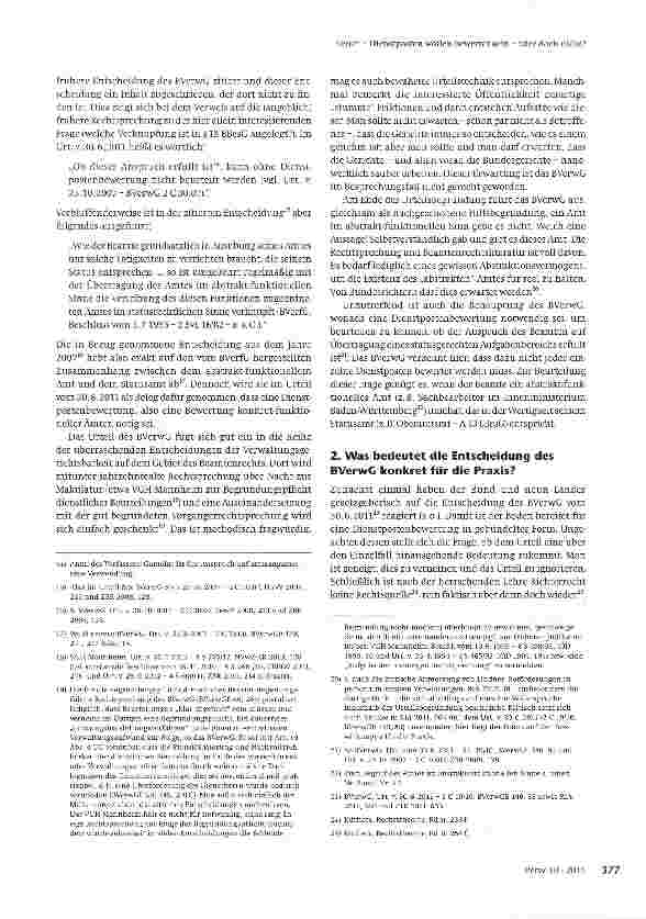 Vorschauseite 3: Dienstposten wollen bewertet sein - oder doch nicht?