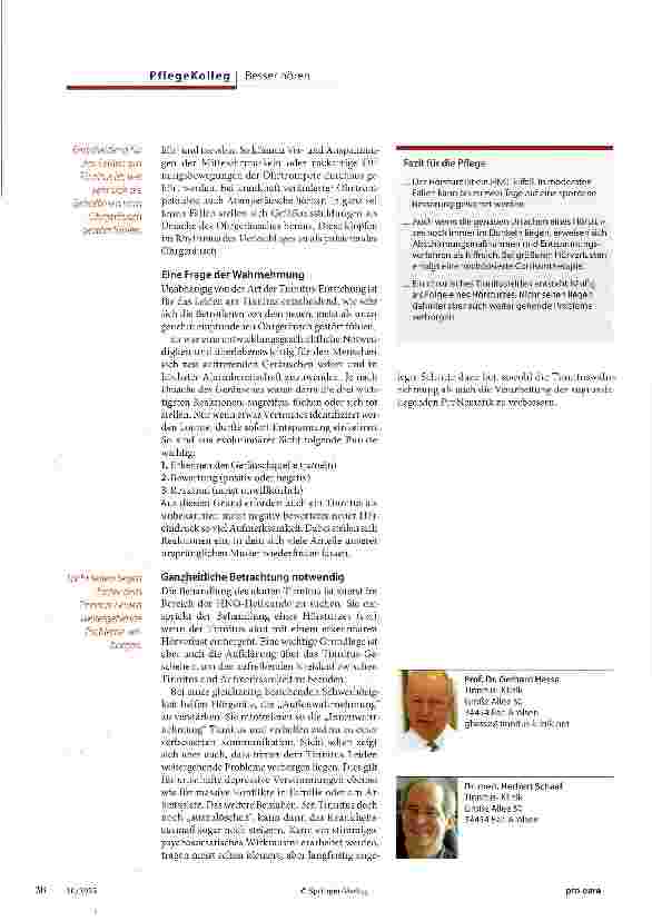 Vorschauseite 3: Hörsturz und Tinnitus ganzheitlich betrachten
