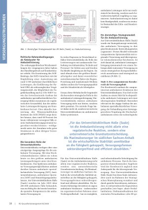 Vorschauseite 2: Von Spitzenmedizin bis Grundversorgung. Warum Universitätsklinika die sektorübergreifende Versorgung aktiv gestalten müssen