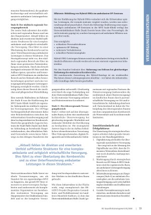 Vorschauseite 3: Von Spitzenmedizin bis Grundversorgung. Warum Universitätsklinika die sektorübergreifende Versorgung aktiv gestalten müssen